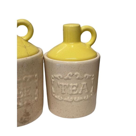 Moonshine Memories: Vintage Kitchen Canisters (Tea, Coffee, Sugar, Flour) MCM - Picture 2 of 16